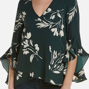 Vince Camuto Floral Whisps Blouse